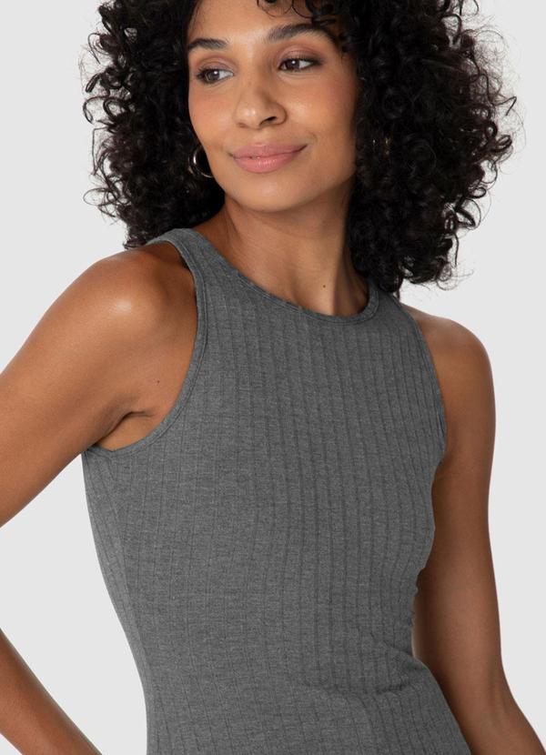 Malwee - Blusa Justa Canelada Feminina Cinza 5