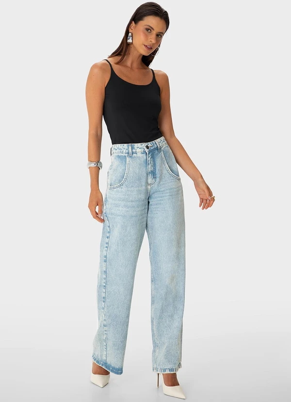 Enfim - Blusa Justa em Malha Preto 2