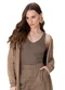 Enfim - Blusa Justa em Tricot Lurex Preto - variação: Bege