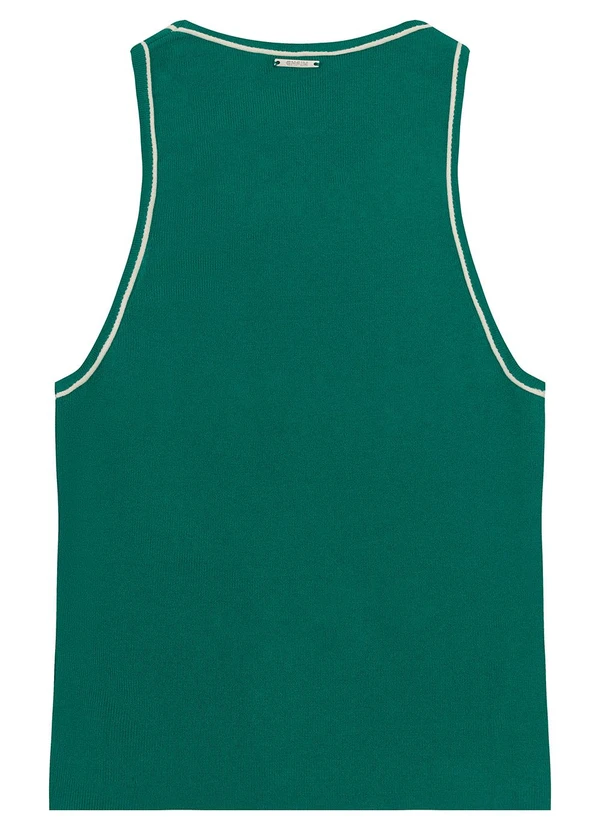 Enfim - Blusa Justa em Tricot Verde Esmeralda 2