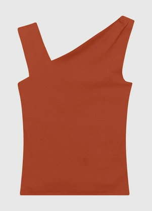 Enfim - Blusa Justa Ribana Comfort Laranja - ENFIM