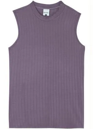 Malwee - Blusa Lavanda Canelada Feminino - MALWEE