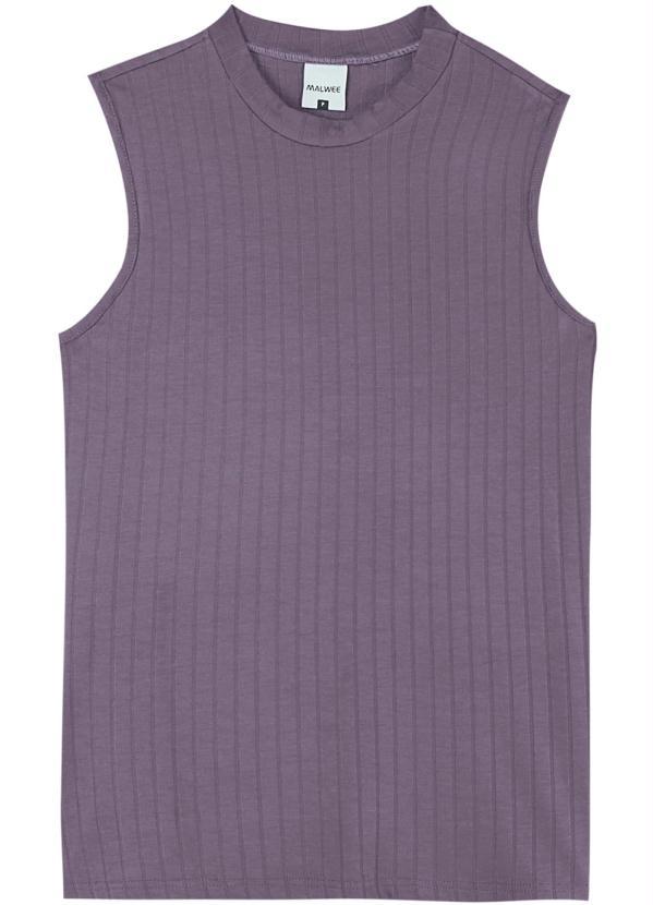 Malwee - Blusa Lavanda Canelada Feminino