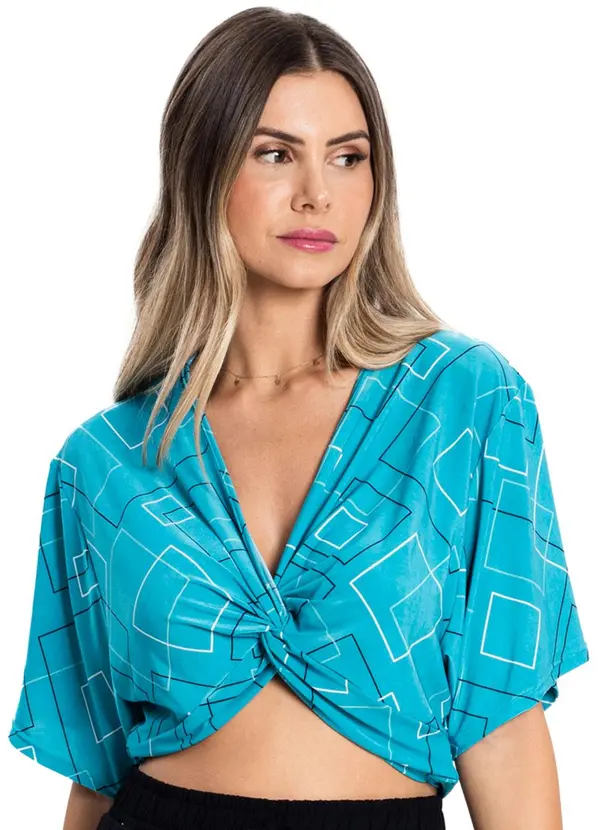 Rovitex - Blusa Liganete Feminina Azul