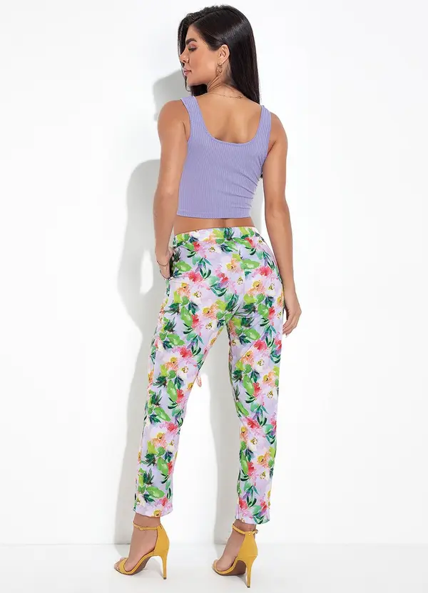 Moda Pop - Blusa Lilás em Canelado 4