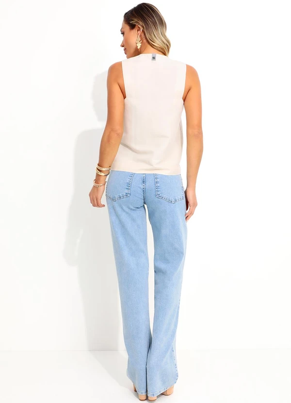 Colcci - Blusa Linho Bege 4