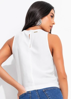 Colcci - Blusa Linho Off White - COLCCI
