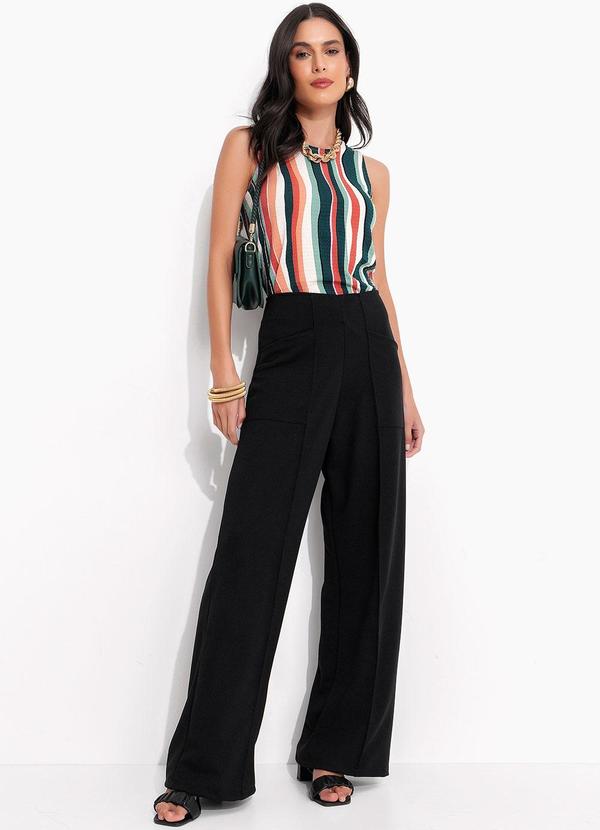 Quintess - Blusa Listras Coloridas em Malha Maquinetada 5