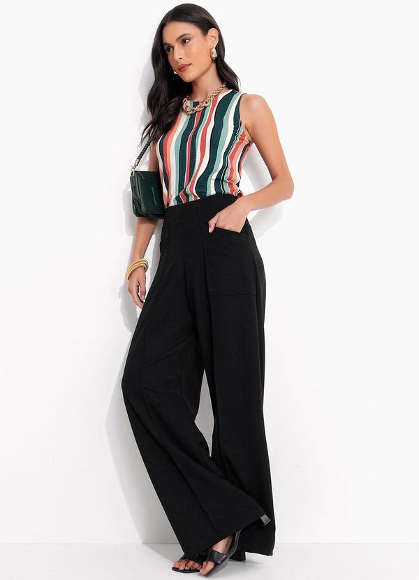 Quintess - Blusa Listras Coloridas em Malha Maquinetada 6