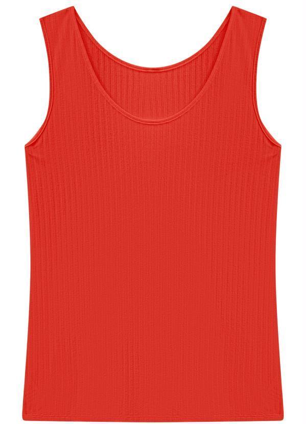 Lunender Mais Mulher - Blusa Malha Canelado Tracy Vermelho 3