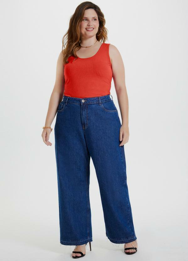 Lunender Mais Mulher - Blusa Malha Canelado Tracy Vermelho 5