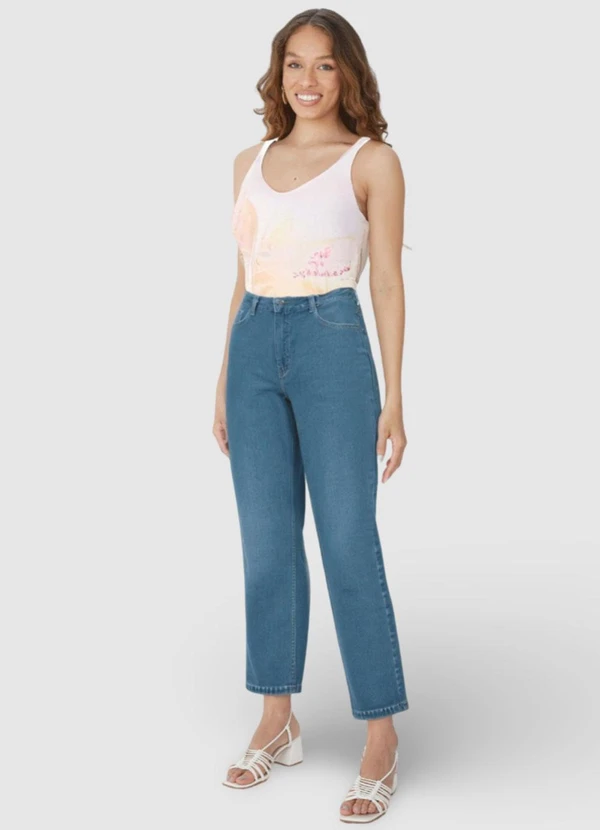 Malwee - Blusa Off White Ampla Floral em Viscolinho 4