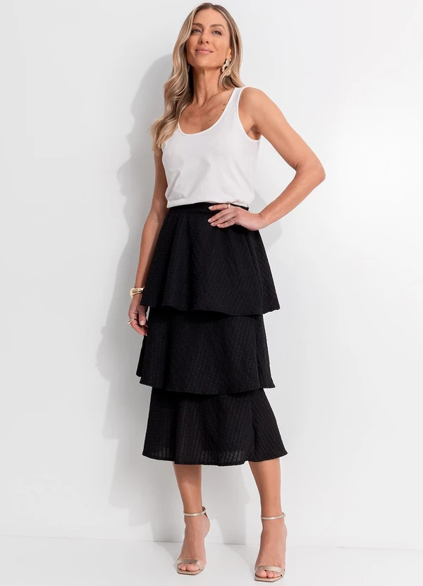 Quintess - Blusa Off White em Malha de Algodão Penteado 10