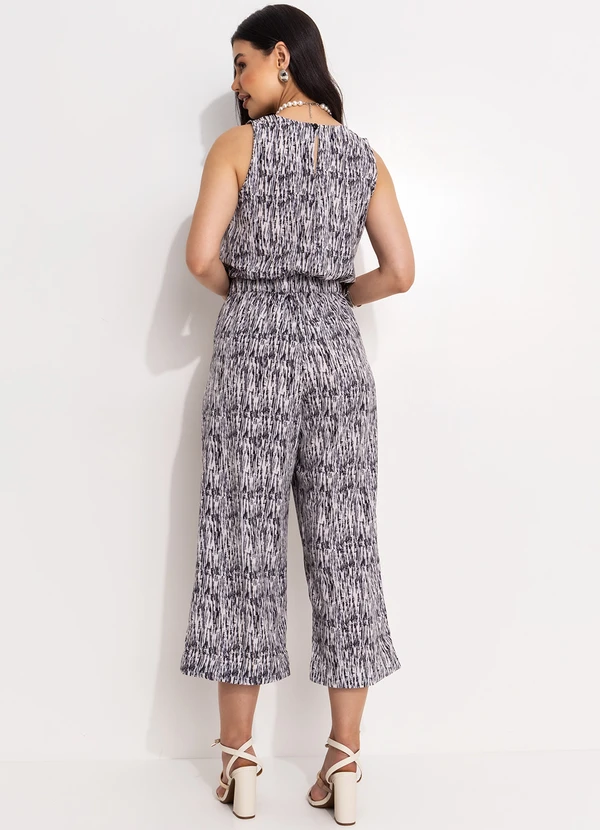 Quintess - Blusa Poá Abstrato em Crepe Plano 4