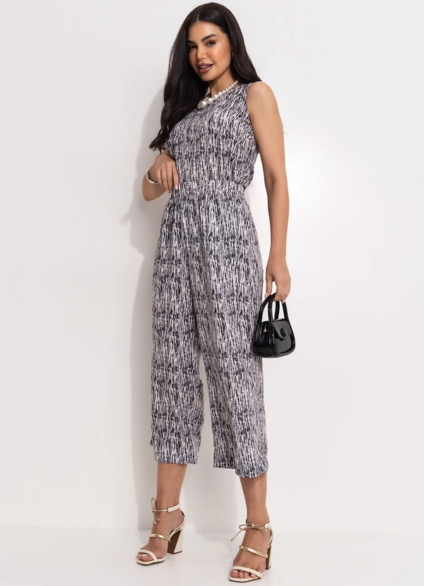 Quintess - Blusa Poá Abstrato em Crepe Plano 5