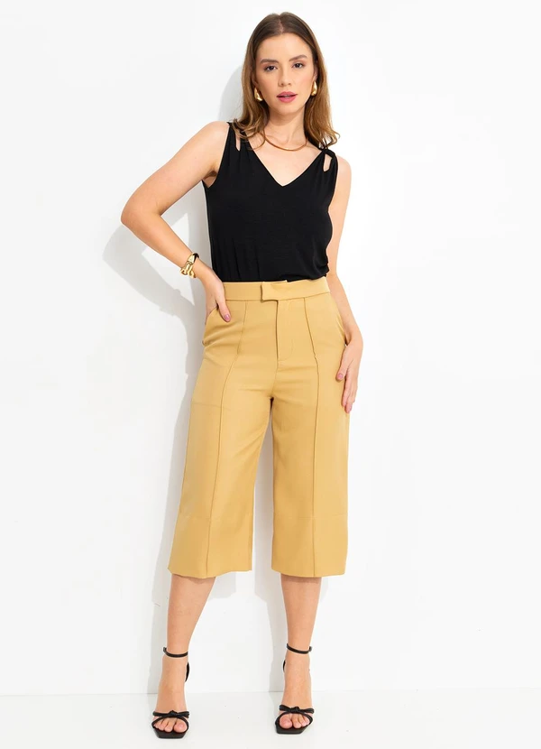 Quintess - Blusa Preta em Malha de Viscose 7