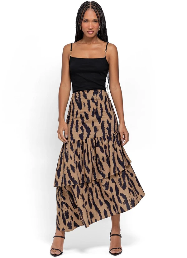 Enfim - Blusa Preta Justa com Pingente 2