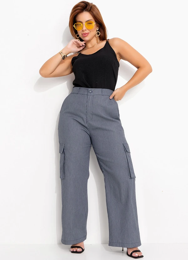 Quintess - Blusa Preto em Crepe Plano 7