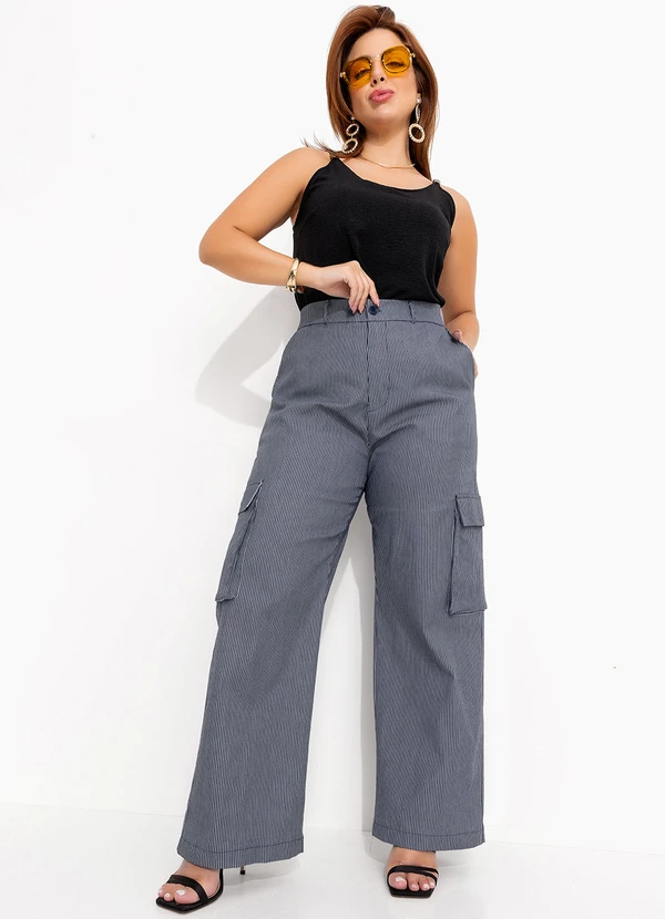 Quintess - Blusa Preto em Crepe Plano 5