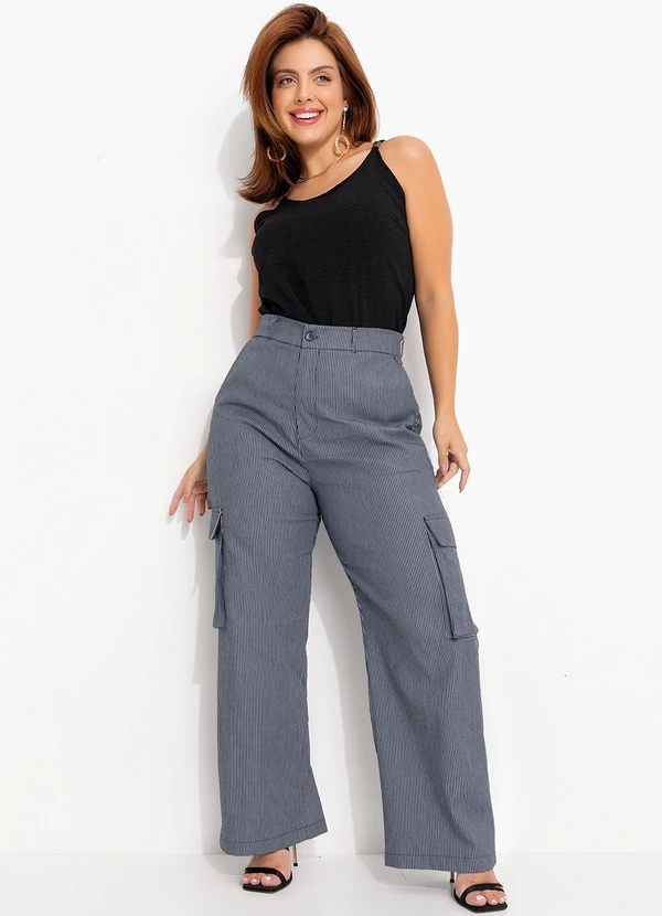 Quintess - Blusa Preto em Crepe Plano 3