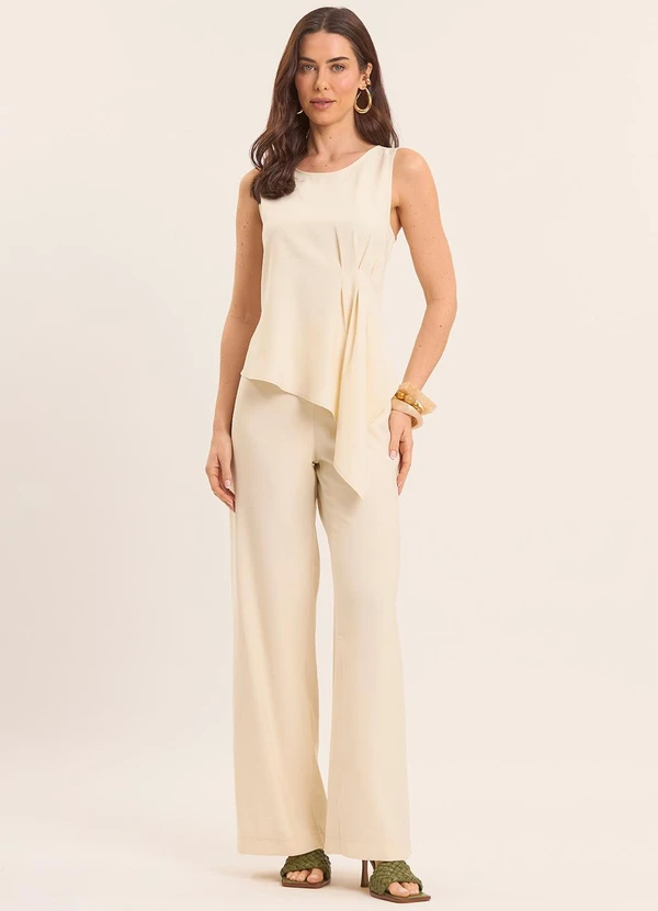 Doce Trama - Blusa Recorte Assimétrico Branco 3