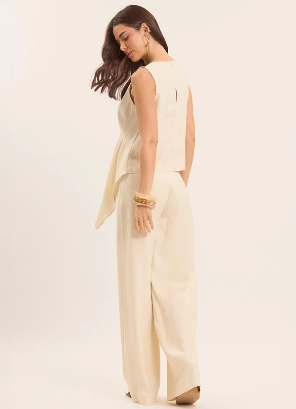 Doce Trama - Blusa Recorte Assimétrico Branco 4