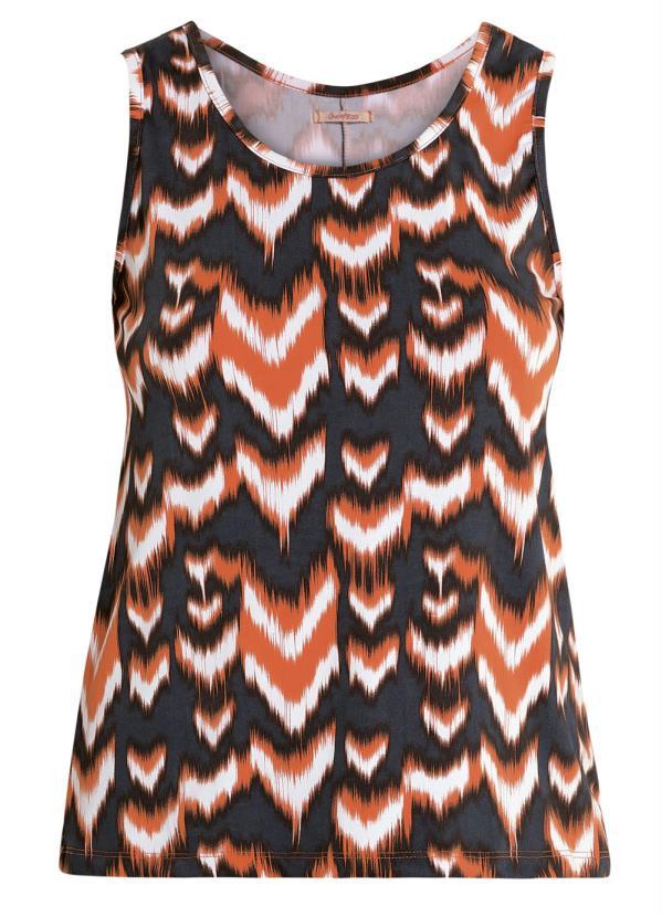 Quintess - Blusa Regata Abstrata Soltinha 6