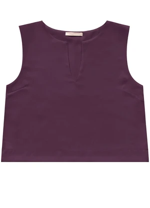 Angel - Blusa Regata Alfaiataria Vinho - ANGEL