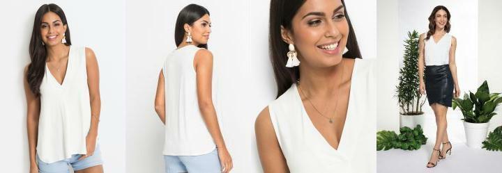 Blusa Regata Bsica Branca