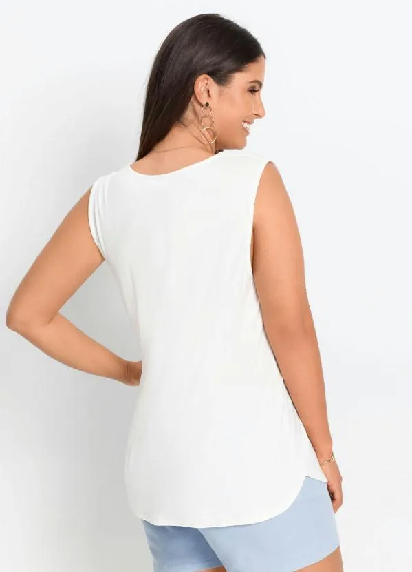 bonprix - Blusa Regata Básica Branca 10