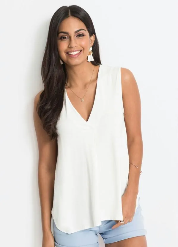 bonprix - Blusa Regata Básica Branca 3