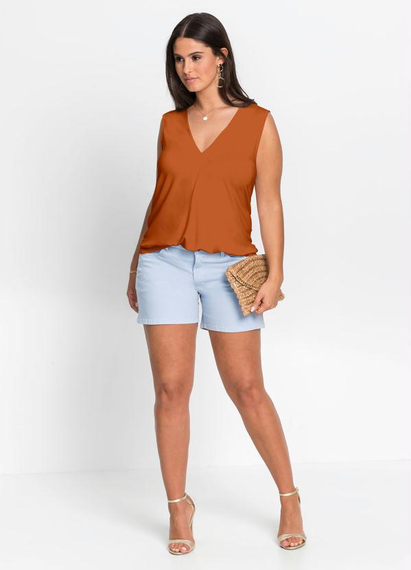 bonprix - Blusa Regata Básica Laranja Terroso 5