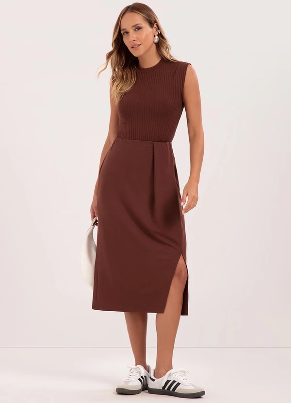 Lunender - Blusa Regata Básica Muscle Tee Canelada Marrom 3