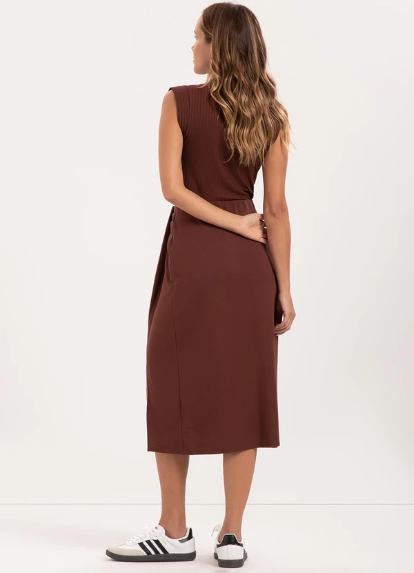 Lunender - Blusa Regata Básica Muscle Tee Canelada Marrom 4