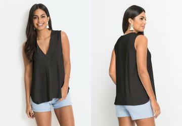 Blusa Regata Bsica Preta