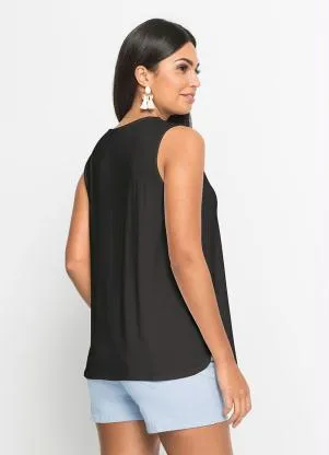 bonprix - Blusa Regata Básica Preta - BONPRIX