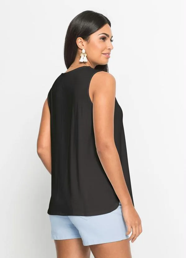 bonprix - Blusa Regata Básica Preta 2