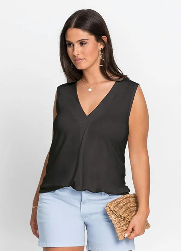 bonprix - Blusa Regata Básica Preta 3