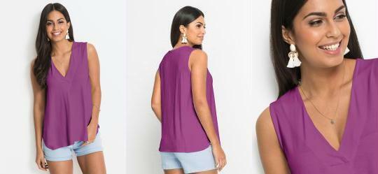 Blusa Regata Bsica Roxo