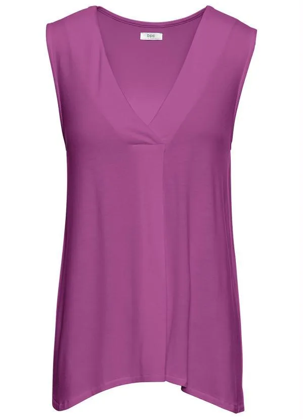 bonprix - Blusa Regata Básica Roxo 6