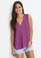 bonprix - Blusa Regata Básica Branca - variação: Roxo