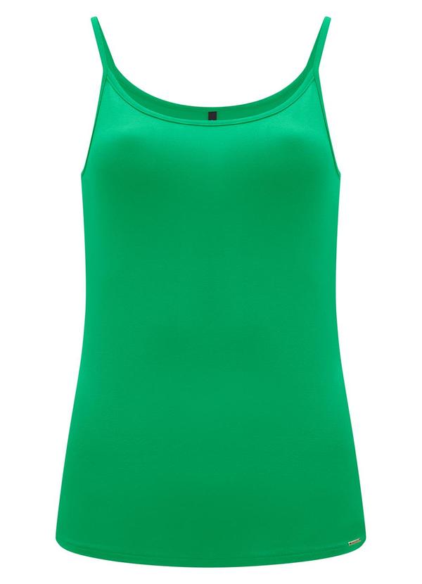 Lunender - Blusa Regata Básica Viscose e Elastano Verde