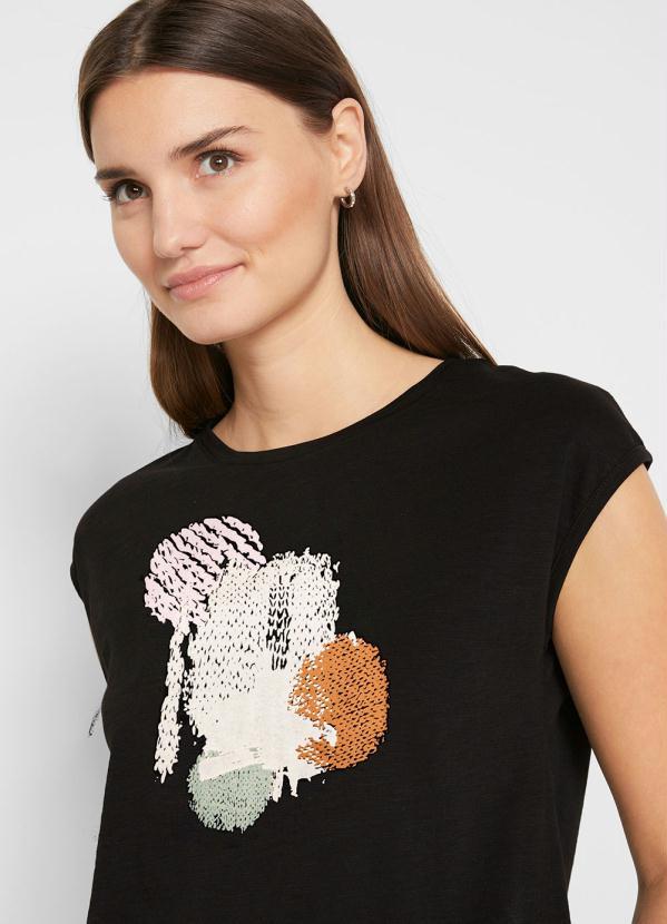 Outlet - Blusa Regata Decote Redondo Preta 4