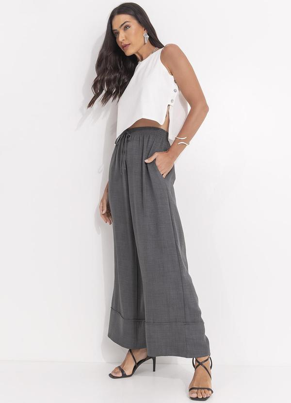 Svela - Blusa Regata Off White em Viscolinho 5