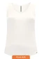 Lunender Mais Mulher - Blusa Regata Plus Size com Decote em V Branco - variação: Branco