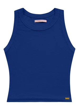 Angel - Blusa Regata Ribana Basic Azul - ANGEL