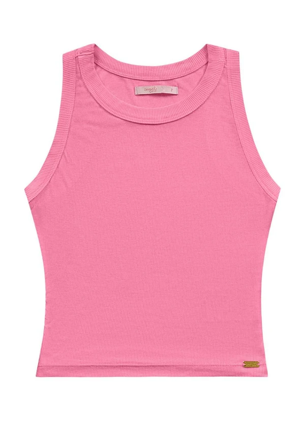 Angel - Blusa Regata Ribana Basic Rosa 4