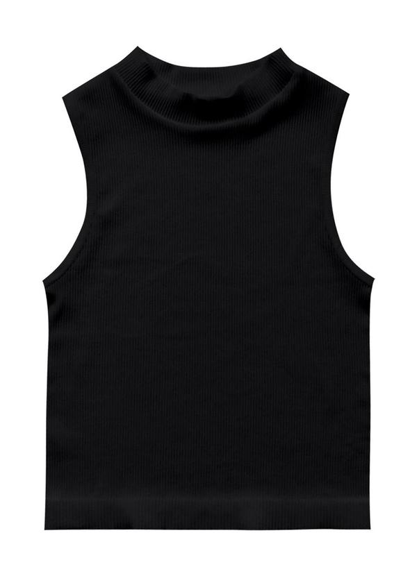 Angel - Blusa Regata Seamless Preto
