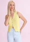 Angel - Blusa Regata Tricot Amarelo - variação: Amarelo