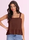 Angel - Blusa Regata Viscose Laranja - variação: Marrom